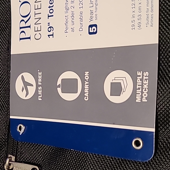 PROTOCOL 19" TOTE CARRY ON BAG BLACK - Picture 3 of 11